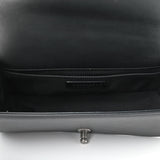 Lambskin Quilted Medium Boy Flap Black
