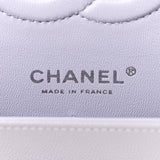 Caviar Quilted Medium Double Flap Light Purple