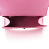 Small Hourglass Crocodile Top Handle Pink Bag