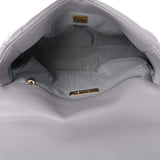 Lambskin Quilted Medium Chanel 19 Flap Light Grey