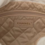 Shiny Calfskin Quilted Small Chanel 22 White