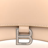 Small Hourglass Top Handle Light Beige Bag