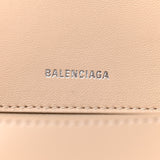 Small Hourglass Top Handle Light Beige Bag