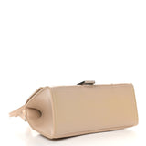 Small Hourglass Top Handle Light Beige Bag