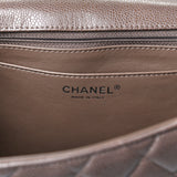 Caviar Quilted Jumbo Single Flap Brown