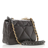 Lambskin Quilted Medium Chanel 19 Flap Brown