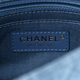 Denim Quilted CC Pearl Crush Mini Flap