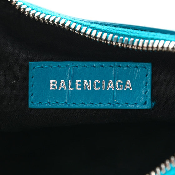Balenciaga Extra Small La Cagole Neo Metallic Lambskin Shoulder