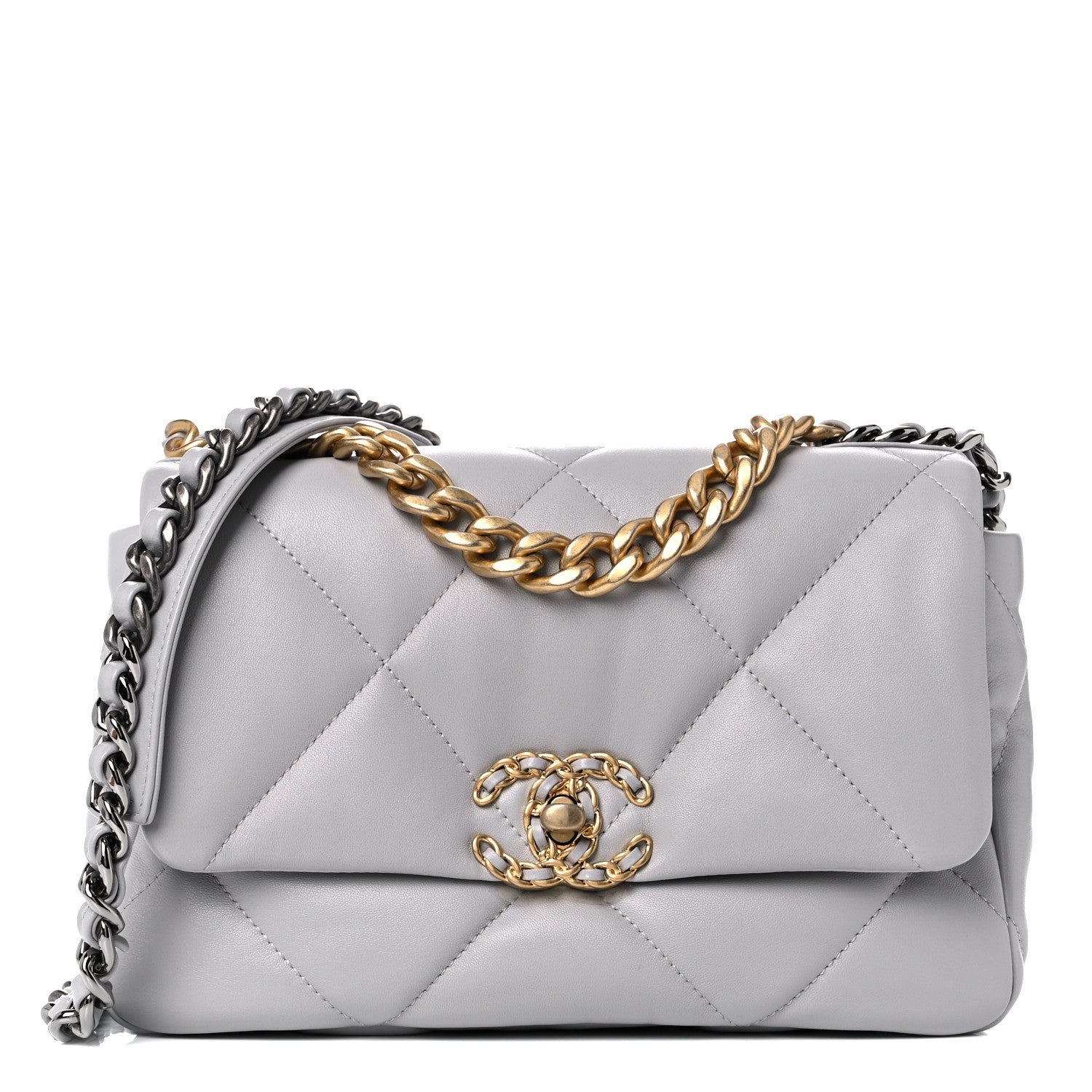 Chanel Grey Medium 19 Flap Bag