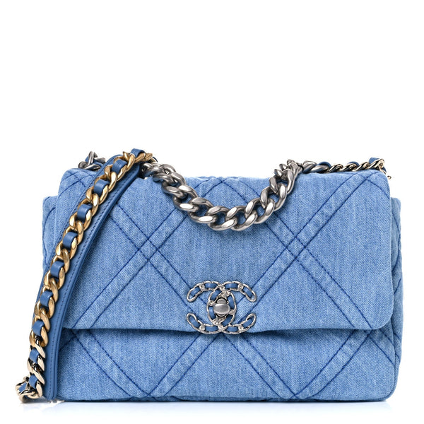 Chanel Chanel 19 Blue Denim ref.1004884 - Joli Closet