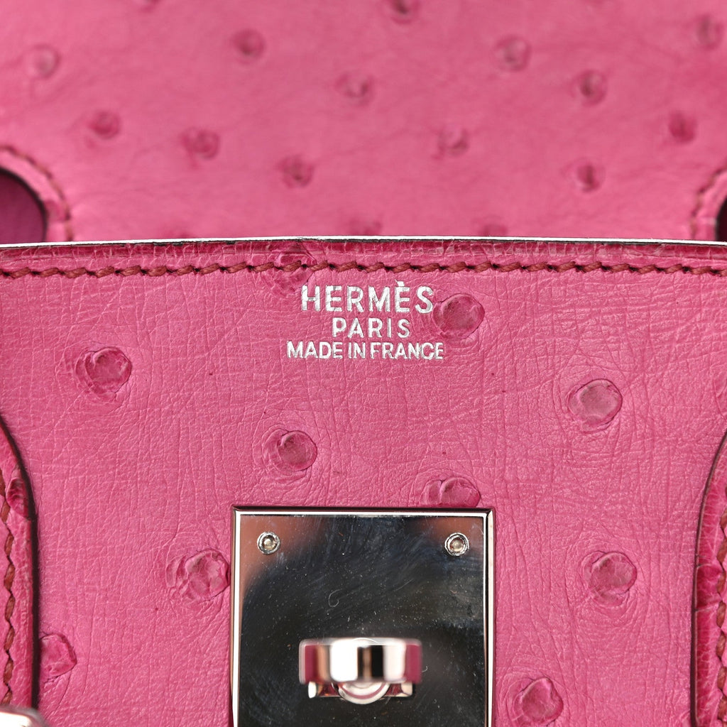 Hermès Ostrich Birkin 30 Fuchsia Pink - Image 4