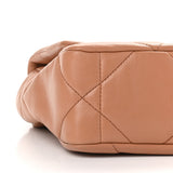 Lambskin Quilted Medium Chanel 19 Flap Brown