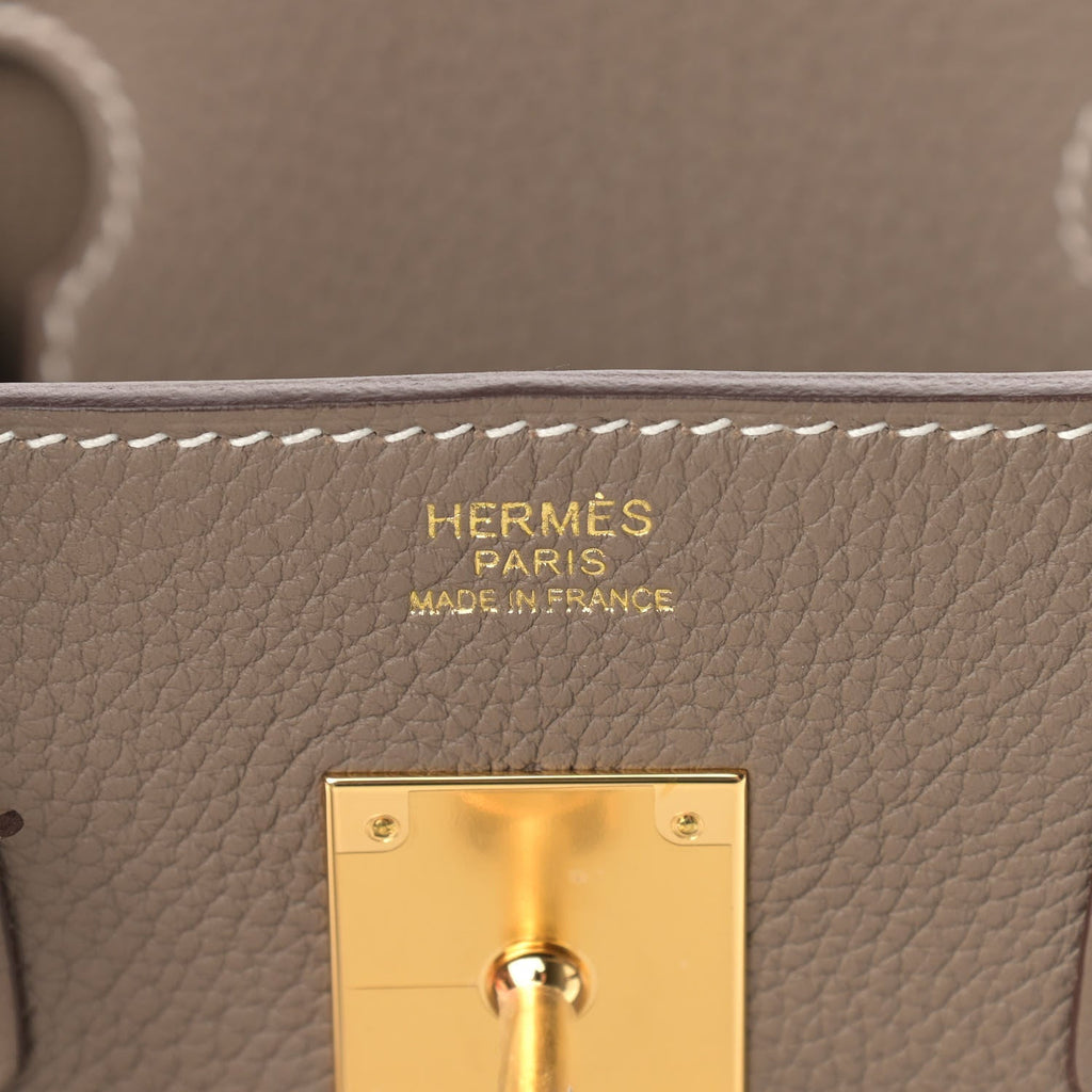 Hermès Togo Birkin 30 Etoupe - Image 4