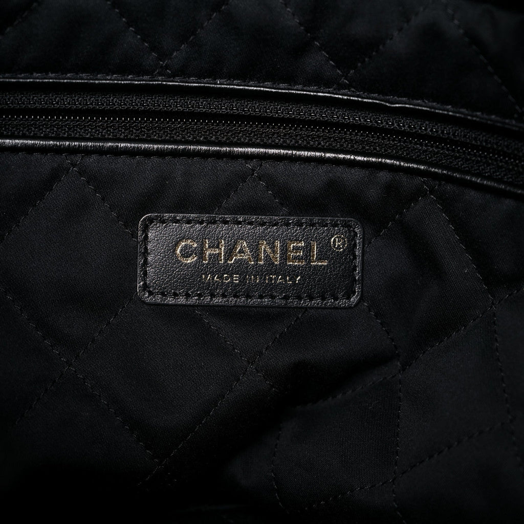 Chanel Black Quilted Shiny Calfskin Small Chanel 22 Bag