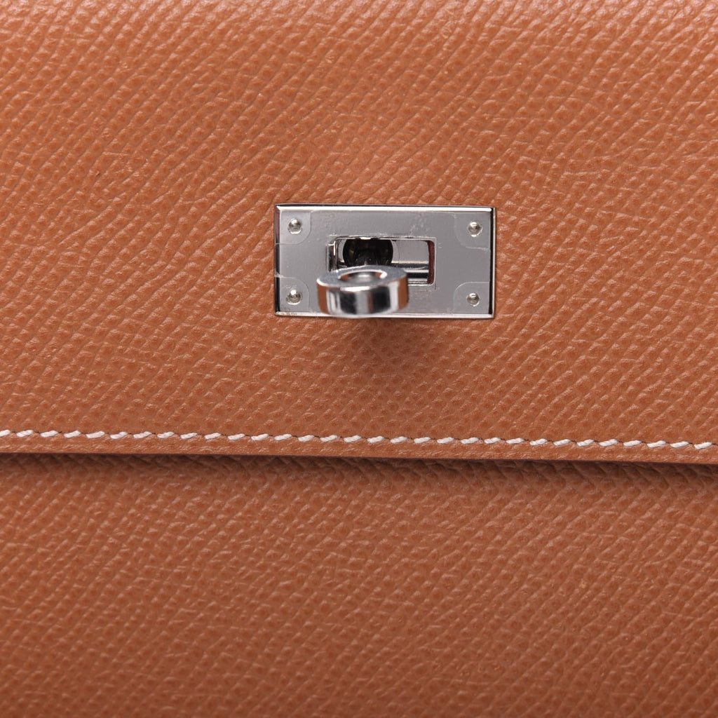 Hermès Epsom Kelly Longue Wallet Gold - Image 6