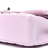 Lambskin Quilted Small Flap Iridescent Pink