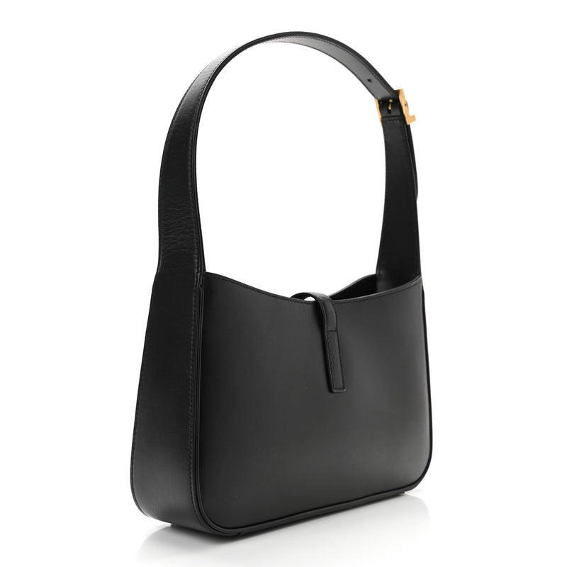 Smooth Calfskin Le 5 A 7 Hobo Black Bag