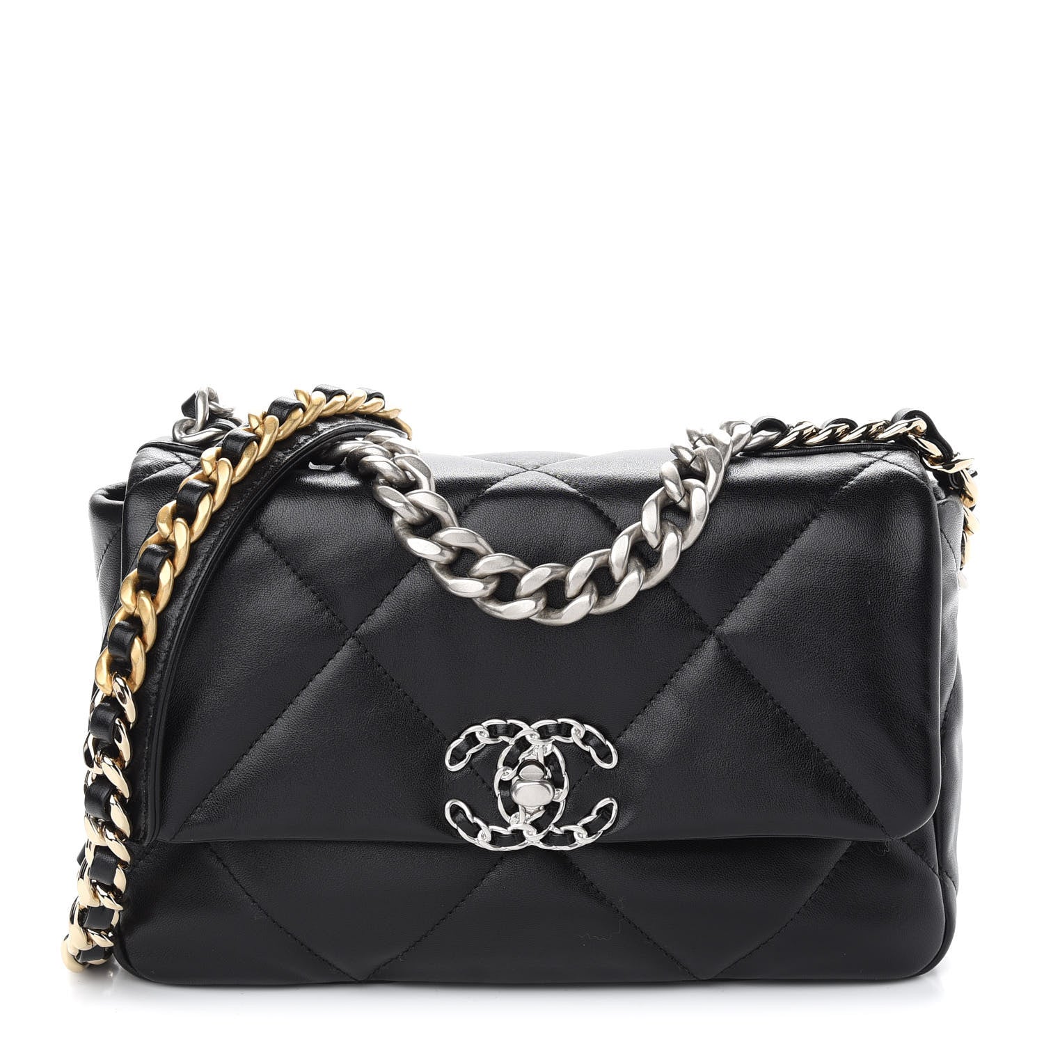 Chanel Medium 19 Flap Bag Black Lambskin Mixed Hardware – Madison Avenue  Couture