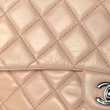 Lambskin Quilted Jumbo Chanel 3 Flap Beige