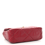 Lambskin Quilted Medium Chanel 19 Flap Red